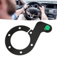 thumbnail image 4 of Steering Wheel Horn Button, Comfortable Touch Steering Wheel External Horn Button 6 Hole Carbon Fiber  For Car Green, 4 of 8