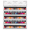 White, variant on PANA 6-Row Large Wall Mounted Metal Wire Nail Polish Rack - Fit up to 100 Bottles (Black)