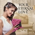 thumbnail image 5 of GLAMOUR BOUTIQUE 7-Piece Forever Flowers Heart Shape Box - Preserved Roses, Immortal Roses That Last A Year - Eternal Rose Preserved Flowers for Delivery Prime Mothers Day & Valentines Day - Pink, 5 of 9