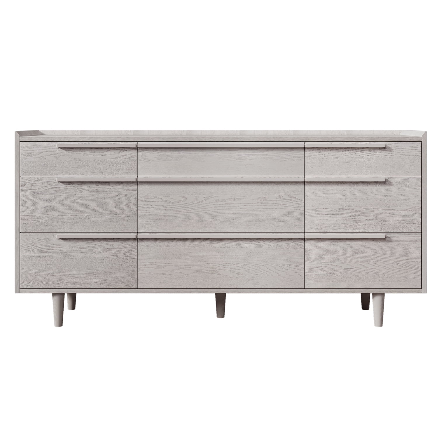 Kadyn 9-Drawer Dresser, Solid Wood Storage Dresser Closet with Solid Wood Legs, Modern Horizontal Dresser for Living Room, Stone Gray Kadyn 9-Drawer Dresser, Solid Wood Storage Dresser Closet with Solid Wood Legs, Modern Horizontal Dresser for Living Room, Stone Gray