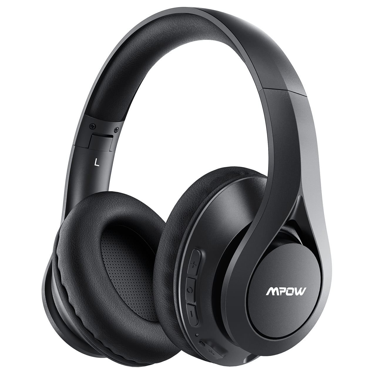 zoom Lada veteran Mpow 059 Over-Ear Bluetooth Headphones withNoise Cancelling Stereo,  Foldable Headband, Ergonomic Designed Soft Earmuffs, Built-in Mic, 65  Hours, with Microphone, Bluetooth 5.0, Protein Earpads Black - Walmart.com