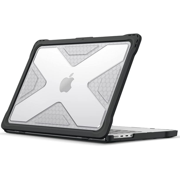Coque de protection pour MacBook Pro 14 A2442 (version 2021 2022) - Coque  rigide robuste et résistante avec pare-chocs en TPU pour MacBook Pro 14' M1  Pro / Max Chip with Touch 