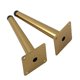 thumbnail image 1 of Juego de 4 patas para mueble, 800 kg, 15 cm, Metal, Dorado, 1 of 5