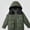 Army Green, variant on ITSAME Boys Hooded Parka Coat (3-12) Long Sleeve Mid Length Thermal Winter Outerwear with Flap Pockets Size 11