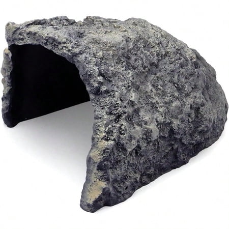 Rock Cave Habitat Hidden for Reptile and Amphibians.Terrarium & Aquarium Decor, Reptile hideout Hide Cave,Perfect for Bearded Dragons,Lizards,Snakes,Turtles,Geckos,Tortoises,Small Animals -Large Size