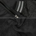 thumbnail image 2 of Vertical Sport Men's Sherpa Fleece Lined Two Tone Zip Up Hoodie Jacket (PF121 - Black Black, 5XL), 2 of 2