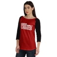 thumbnail image 4 of Inkmeso Good Vibes Only Inspirational Tshirt Tops For Women Casual Graphic Tee, 4 of 8