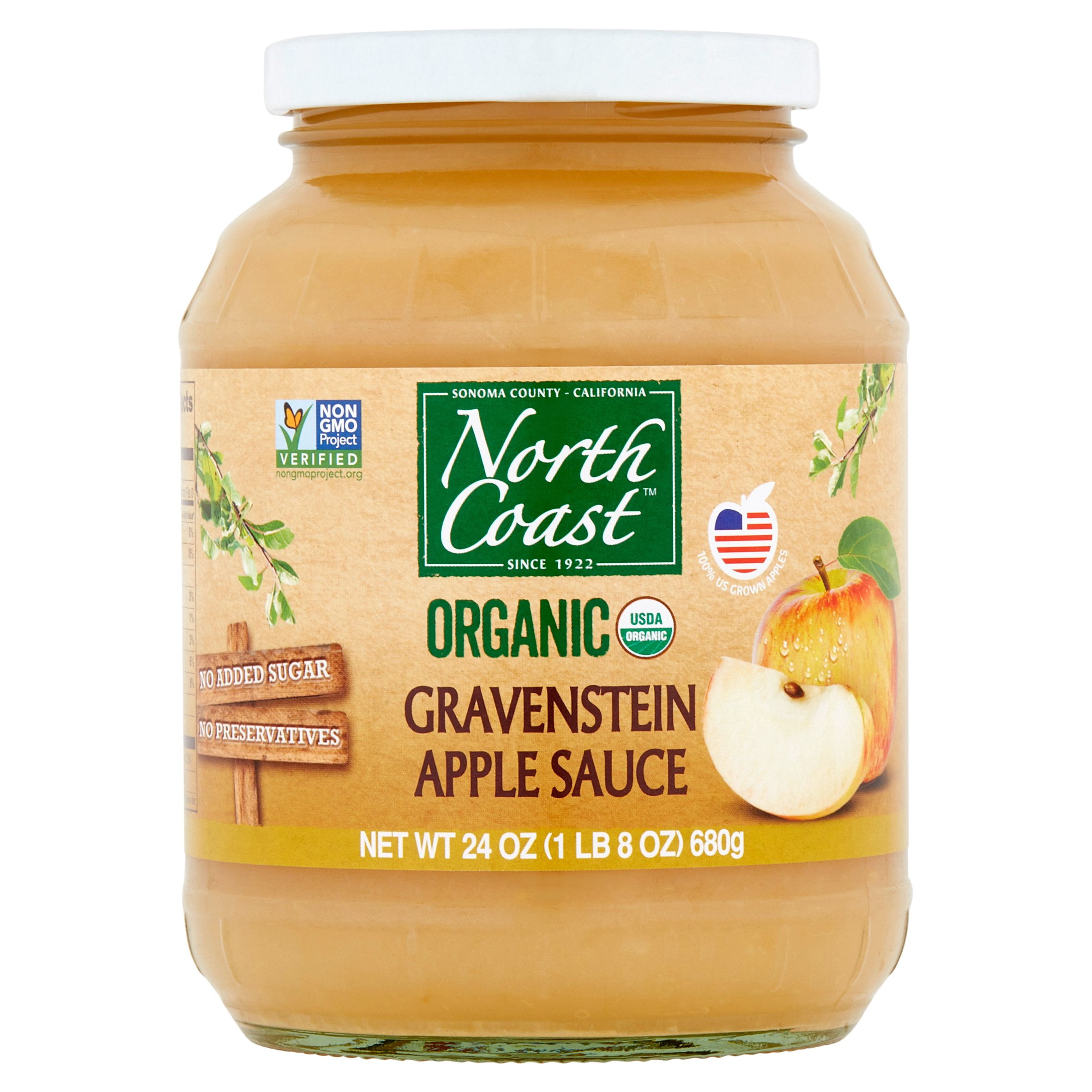 North Coast Applesauce Gravensten Org,24 oz (Pack of 12)