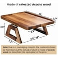 thumbnail image 2 of Acacia Wood Couch Arm Tray,Folding Sofa Armrest Tray,Couch Arm Table Clip-On Couch Desk for Drinks, Snacks,Phone,Remote Control, 2 of 6
