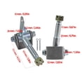 thumbnail image 5 of 2x Front 145/70-6 Tyre Rim 6" Wheel 3 Stud Hubs Stub Axle Go Kart ATV Buggy Quad, 5 of 8