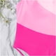 thumbnail image 5 of Augper Shoulder Match Color Sexy High Waist One-piece Bikini Swimsuit Female Bikinis Tops, 5 of 6