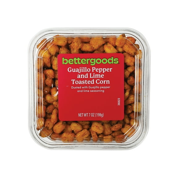 bettergoods Guajillo Pepper & Lime Toasted Corn Nuts, 7 oz Tub