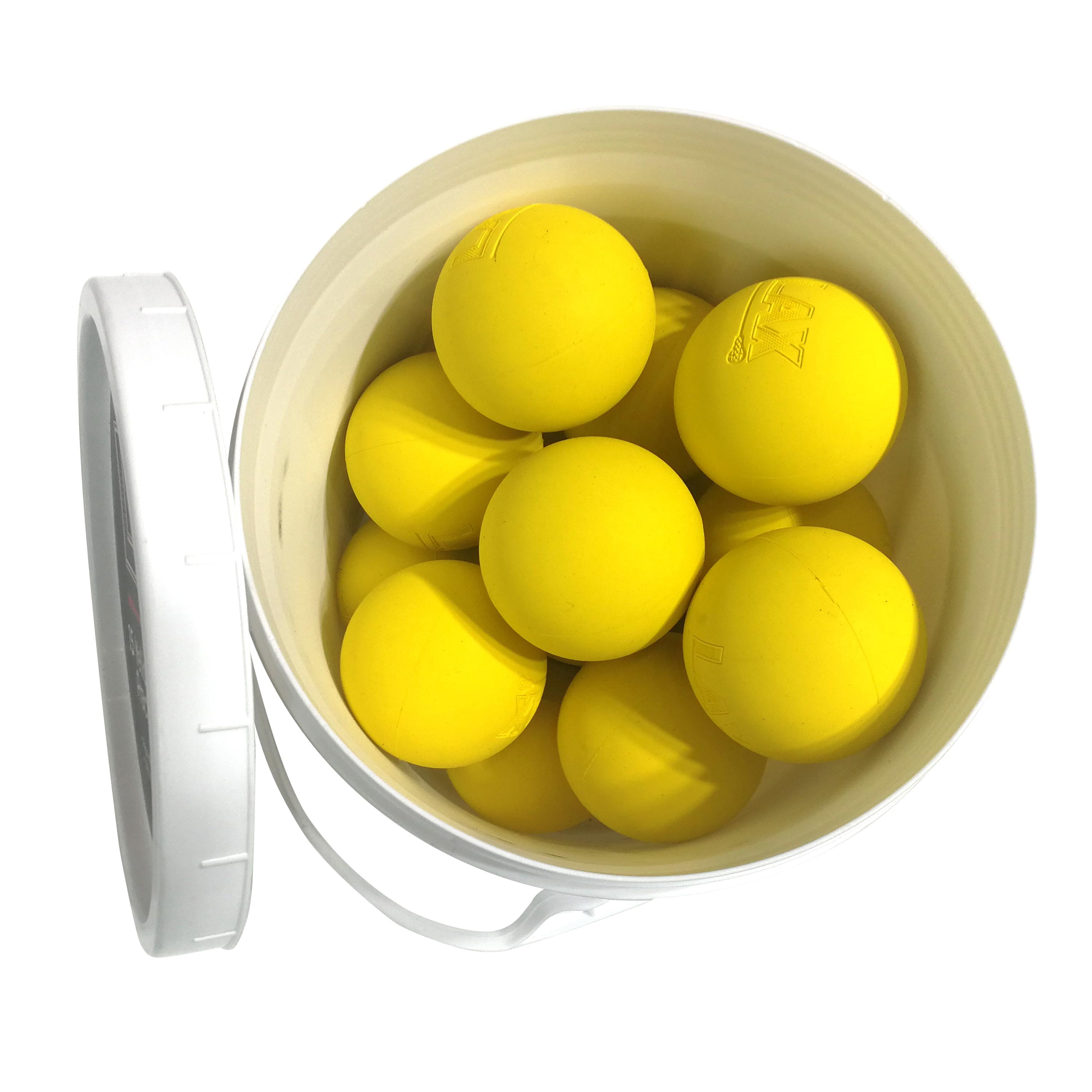 LAX Gadgets Soft Lacrosse Practice Balls, 18 Pack, Yellow