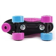 Skate Gear Retro Quad Roller Skates, Holiday Gift for Girls (Graphic Pink/Blue, Womens 9 / Mens 8)