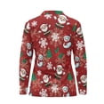 thumbnail image 5 of Yuyamidu Santa Claus Long Sleeve Golf Shirts for Woman Snowman Athletic Tennis Shirts Red Quarter Zip Workout T-shirts Christmas Pullover Size M, 5 of 8