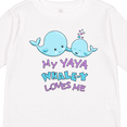 thumbnail image 4 of Inktastic My Yaya Whale-y Loves Me Boys or Girls Long Sleeve Toddler T-Shirt, 4 of 5