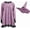 Pink, variant on Nightmare Shock Pink Purple Shock Witch Dress Halloween Outfit with Hat for Women Adult
