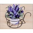 thumbnail image 1 of OULII Railing Flower Basket Metal Black For Garden Owners 1Set, 1 of 8