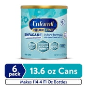 Enfamil NeuroPro EnfaCare Premature Powder Baby Formula with Iron, For Catch-Up Growth, 13.6 Oz Can, 6 Count