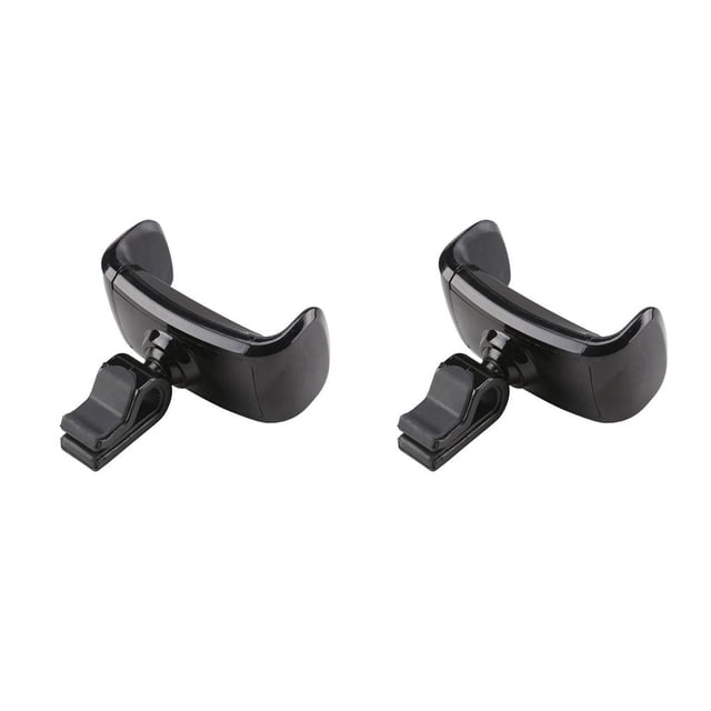 crativent Automotive Smartphone Holder Portable Rubber Lining Removable Rotatable Stand Bracket Rack for 3.5 to 6-inch Phones Black 2Set
