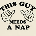 thumbnail image 3 of CafePress - This Guy Needs A Nap Light T Shirt - Men's Classic Graphic T-Shirt, 3 of 4