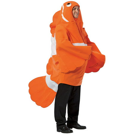 Clownfish Adult Halloween Costume - One Size Up to
