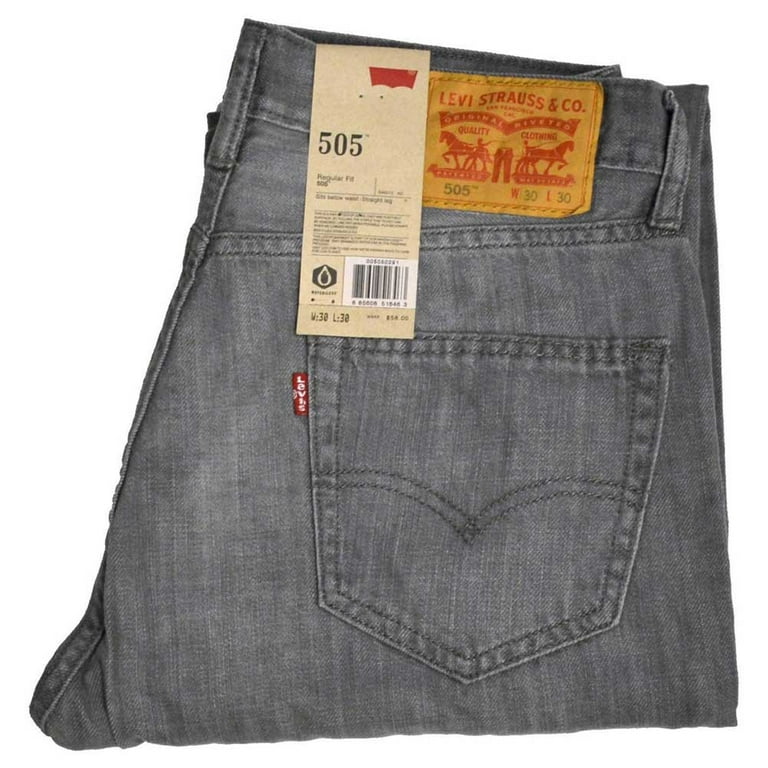 motor pålidelighed omdrejningspunkt Levi's Men's 505 Regular Fit Jeans #0291 Silver Fox W29 L32 - Walmart.com