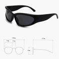 thumbnail image 3 of Typpkmm Y2k Eyeglasses Classic Punk Wrap Around Vintage Sunglasses Women Men Sun Glasses Fashion Sport Eyewear Uv400 Goggles, 3 of 7