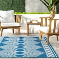 thumbnail image 3 of nuLOOM Ranya Tribal Indoor/Outdoor Area Rug, 8' x 10', Teal, 3 of 9