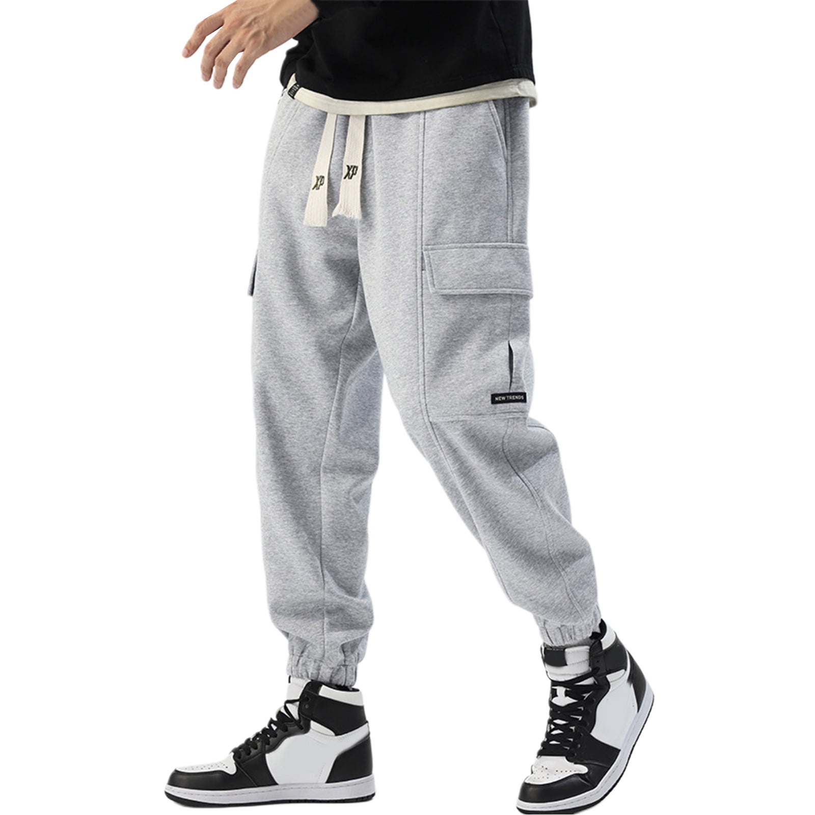Factory New Street Fashion Cargo Workout Sweatpants with