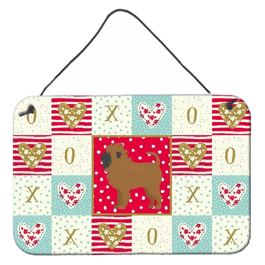 Carolines Treasures CK5806DS812 Affenpinscher 1 Love Wall or Door Hanging Prints 8x12 multicolor