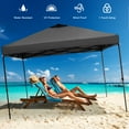 thumbnail image 5 of Outdoor Basic 12x12 Pop up Canopy Tent with One Push Setup and Sidewalls,Instant Shade Gazebos with Weighted Sandbags,Black, 5 of 10