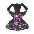 thumbnail image 4 of Lsque Skull Flower Dog Harness, No-Pull Pet Harness with 2 Leash Clips, Adjustable Soft Padded Dog Vest with Easy Control Handle for Large Dogs-X-Large, 4 of 9