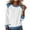 White, variant on Womens Denim Shirt Long Sleeve Collared Blouses Casual Button Down Jean Shirt Western Vintage Denim Jacket Tunic Tops with Pockets Loose Fit Black M