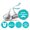 Teal Green, variant on Darling Souvenir 190 Pieces Teal Green Baby Shower Favor Stickers - Chocolate Candy Label Wrappers for Newborn Party, Mini Seals & Decor