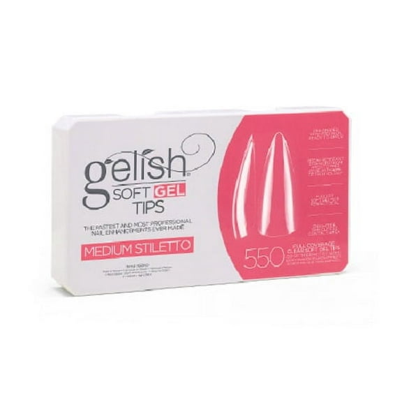 Harmony Gelish - Soft Gel Tips - Medium Stiletto 550CT