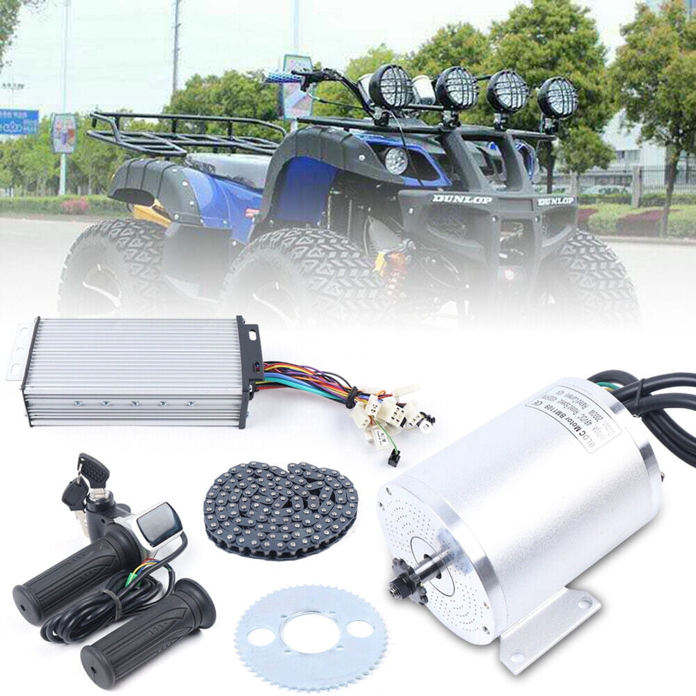 Fichiouy 2000W Electric Brushless Dc High Speed Motor T8F Complete Kits 48V 4300RPM EBike