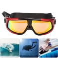 thumbnail image 4 of Antifog Swimming Goggles, Windproof Dustproof 4 Colors Swimming Goggles Nylon Elastic Belt Effective Waterproof PC Lens  For Sports Red Black, 4 of 8