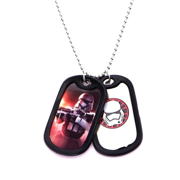 Star Wars  Stormtrooper 2 Piece Dog Tag – Stainless Steel Pendant for Fans