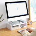 thumbnail image 4 of Desktop Storage Rack Desktop Bookshelf Desk Storage Organizer Display Shelf Rack Counter Top Bookcase for Home Office Dorm, 4 of 9