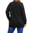 thumbnail image 4 of Fantaslook Waffle Knit Sweatshirts for Women Long Sleeve V Neck Sweater Shirts Pullover Casual Outfits Plus Size Fall Tops, 4 of 9