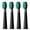 Black, variant on Fairywill White Replacement Heads, 4pcs Sonic Electric Toothbrush Brush Heads for 507 Fairywill Powered Toothbrush