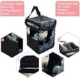 thumbnail image 2 of Bats Car Trash Bin: Foldable with Lid, Leak-Proof, Hanging Storage Bag - Mini Trash Can, Garbage Can for Car, 2 of 6