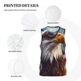 thumbnail image 3 of Sikiie Bald Eagle Pilot Basketball Jersey Reversible Men's Mesh Athletic Sports Shirts Training Practice S-4XLSmall, 3 of 6