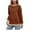 Brown, variant on Women's Sweatshirts Solid Color Crewneck Knit Long Sleeve Fall Winter Comfy Pullover Tops