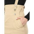 thumbnail image 7 of Allegra K Women's High Waist Straight Braces Suspender Skirts, 7 of 7