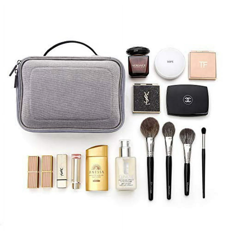 Rownyeon Clear Makeup Case Toiletry Bag Multipurpose Travel Makeup Train  White1