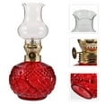 thumbnail image 2 of Lámpara de aceite vintage con chimenea de cristal para sala de estar, lámpara de queroseno retro para decoración del hogar, iluminación de emergencia, llama ajustable, 2 of 7