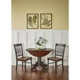 thumbnail image 6 of A-America British Isles Round Drop Leaf Dining Table in Black, 6 of 6