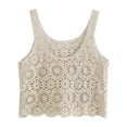 thumbnail image 1 of Verano Mujer Ahueca Hacia Fuera Las Camisetas Sin Mangas Camisola Chaleco Corsé Top De Punto Para Niñas Sunnimix Camisetas sin mangas ahuecadas, 1 of 8